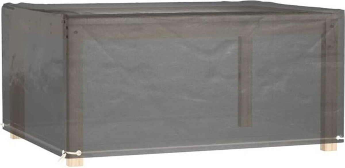 Vidaxl Gartenmöbel-Abdeckung Rechteckig mit 8 Ösen in Schwarz und Anthrazit, B/T/H: 160 x 120 x 75 cm - Bild 1