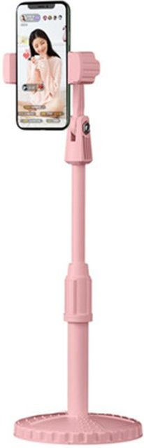 Wsellda Handy Halterung mit Clip und versenkbarer Disc für Desktop und Tablet in Gelb oder Pink - Bild 1