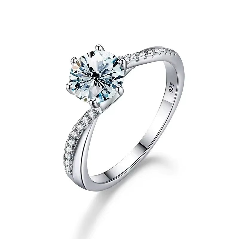 DWJ Armring, 925 Silber, Moissanit-Diamant, Damen - Bild 1