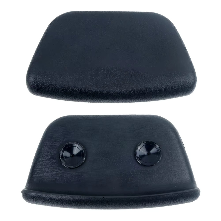 Wasserdichtes Spa-Badekissen aus PU-Kunstleder in Schwarz, ergonomisch geformte Badewannen-Kopfstütze für Nacken und Kopf, B/B/H: 26,5 x 15,0 x 6,0 cm - Bild 2