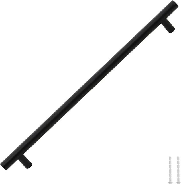vidaXL Möbelgriffe aus Edelstahl in Schwarz Matt, 5 Stück, Länge: 32 cm - Bild 1