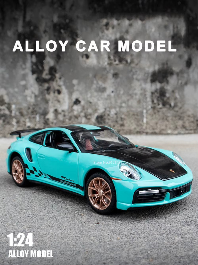 RMZ city 911 Turbo Automodell Spielzeug, 1:24, Metall, mit Licht und Sound - Bild 6