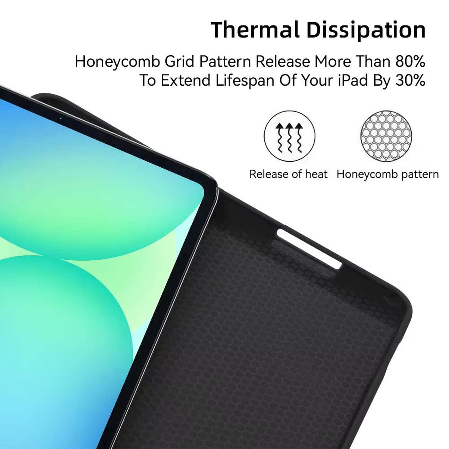 Samsung Galaxy Tablet-Hülle mit Smart Auto Sleep/Wake Funktion in Schwarz und Grün für A7 Lite, S6 Lite, Tab A9, A8, A7, S7, S8, S9 und Plus FE - Bild 3
