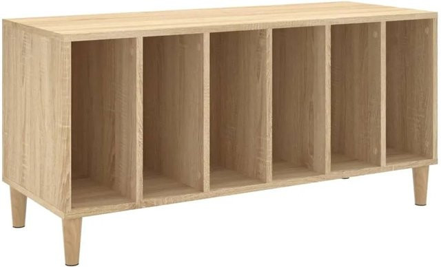 vidaXL Plattenschrank Sonoma-Eiche, Farbe: Braun, B/T/H: 100 x 38 x 48 cm - Bild 1