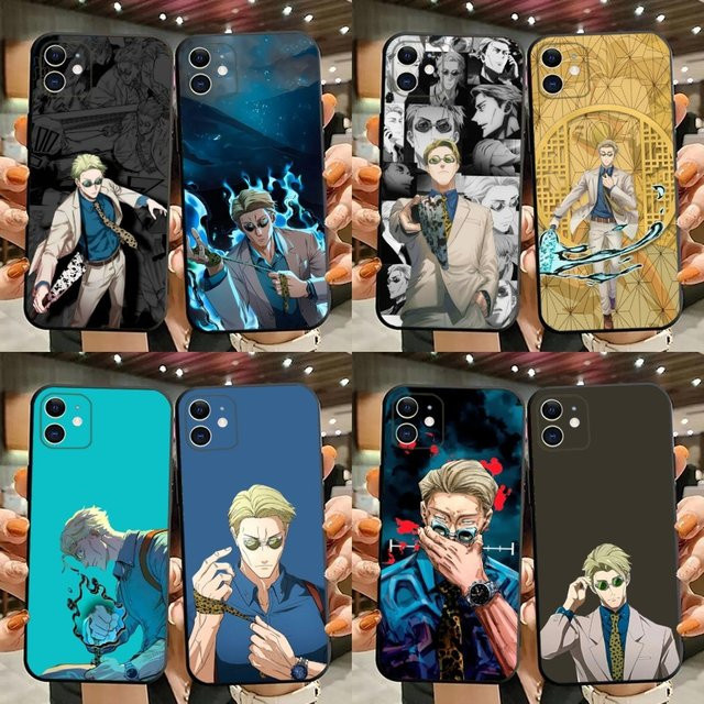 Kento Nanami Silikon Handyhülle für iPhone 15, 14, 13, 12, 11, Pro, Max, XS, X, XR, SE, Mini, 8, 7 in Schwarz - Bild 1