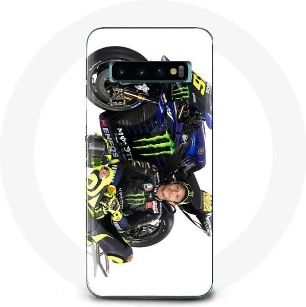 Flexible Schutzhülle für Samsung Galaxy S10 Plus mit Valentino Rossi Design in Weiß - Bild 1