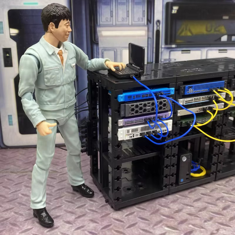 Bandai Original Tarlin Gashapon Mini Netzwerk Gerät Server P2, Miniatur Szene Montage Modell Figur, Kapsel Spielzeug - Bild 3