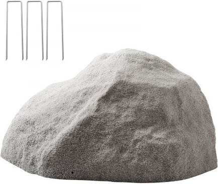 VEVOR Abdeckfelsen in Steinoptik für den Außenbereich, wetterbeständiger Kunstfelsen aus Polyethylenharz zur Landschaftsgestaltung, Dunkelgrau, Größe M - Bild 1