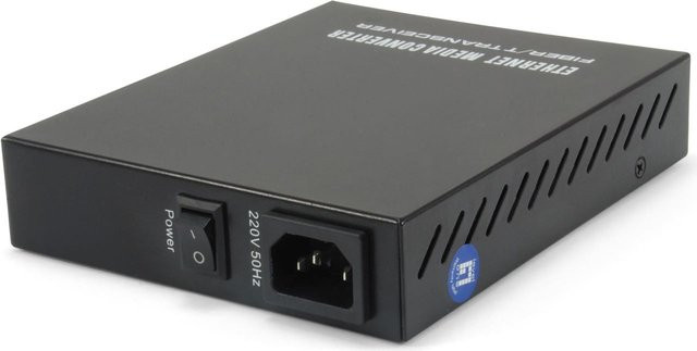 LevelOne GVM-1220 Medienkonverter Ethernet Fast Ethernet RJ-45 zu SC-Einzelmodus bis 20 km 1310 nm Schwarz - Bild 1