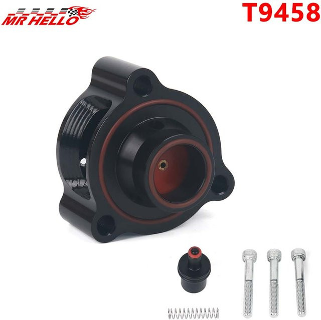 Aluminium Auto BOV Adapter DV+ Blow-Off-Umlenkventil T9458 in Schwarz passend für Mercedes C180 C250 C300 - Bild 1
