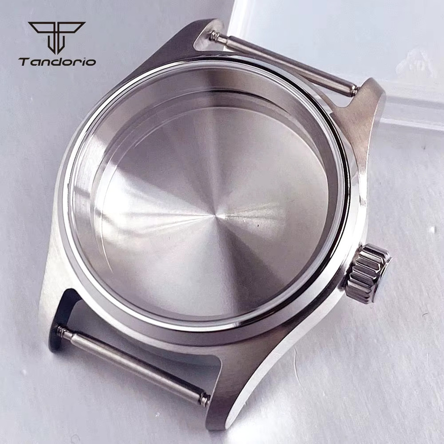 tandorio Uhrengehäuse Edelstahl, Taucher-Pilotenuhr, 36mm/39mm, Silber - Bild 2