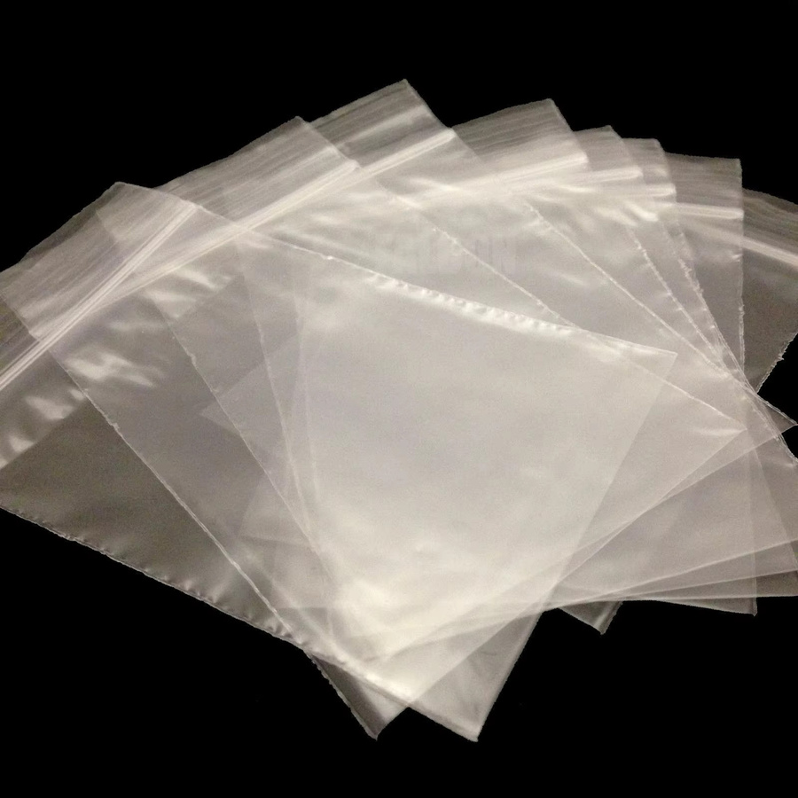 100 Stück wiederverschließbare Zip-Beutel aus transparentem Kunststoff für die Lebensmittelaufbewahrung und Verpackung - Bild 2