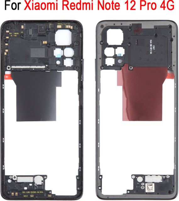 Mittlere Rahmenblende für Xiaomi Redmi Note 12 Pro 4G in Schwarz oder Blau - Bild 1