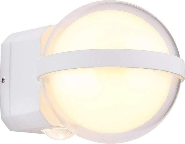 Globo Außenleuchte Illi LED Wandleuchte aus Aluminium in Weiß Matt mit Up-Down Lichteffekt und IP54 Schutz - Bild 1