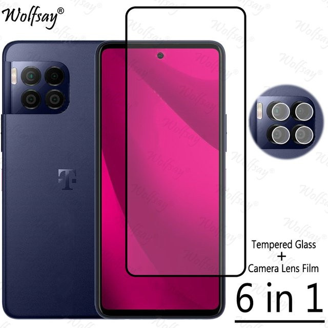 Wolfsay Displayschutz aus gehärtetem Glas für T-Mobile REVVL 7 Pro, transparent - Bild 1