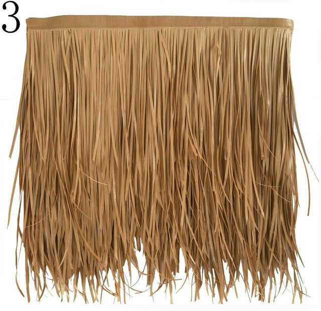 Dekoratives künstliches Schilf von hailanyuntian in Beige als flammhemmendes Grasdach für deinen Garten - Bild 1