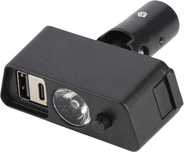 CosyHome Elektrische LED-Rollstuhlleuchte in Schwarz mit USB-Aufladung und einstellbarem Winkel - Bild 1