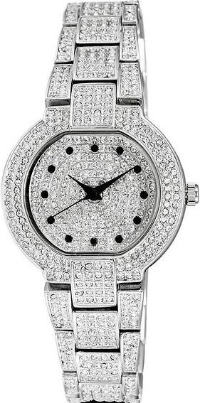 Adee Kaye Armbanduhr, Quarz, Edelstahl, Silber, Diamantbesetzt, Damen - Bild 1