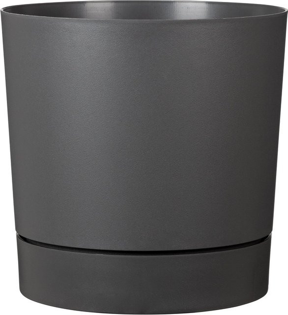 Scheurich Pflanztopf Plano+ Metallic Grey Durchmesser: 28,79 cm, Höhe: 29 cm - Bild 1