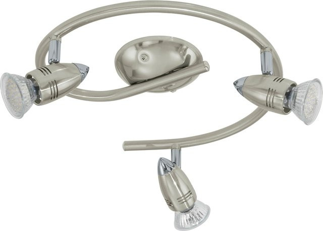 Eglo LED 3er-Rondell Magnum Deckenleuchte in Mattnickel-chrom - Bild 1
