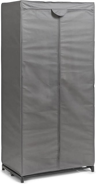 Zeller Textil-Schrank aus Vlies mit Metallgestell, Grau, B/T/H: 160 x 50 x 75 cm - Bild 1