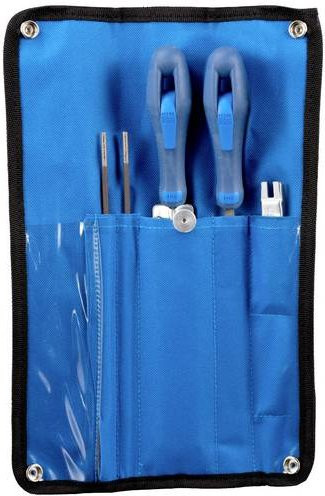 PFERD Kettensägenschärf-Set in Blau für Kettenteilung 1/4 und 3/8 Low Profile mit 4,0 mm 5/32 in Rolltasche - Bild 1