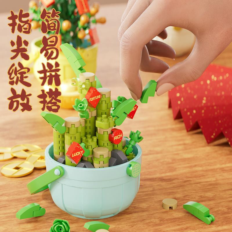 Linyi toy Bausteinset Blume Sukkulenten Pflanze ab 14 Jahren - Bild 2