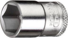 Gedore Steckschlüsseleinsatz Nuss 3/8 Zoll 13 mm Weite 6-kant verchromter Stahl in Silber - Bild 1