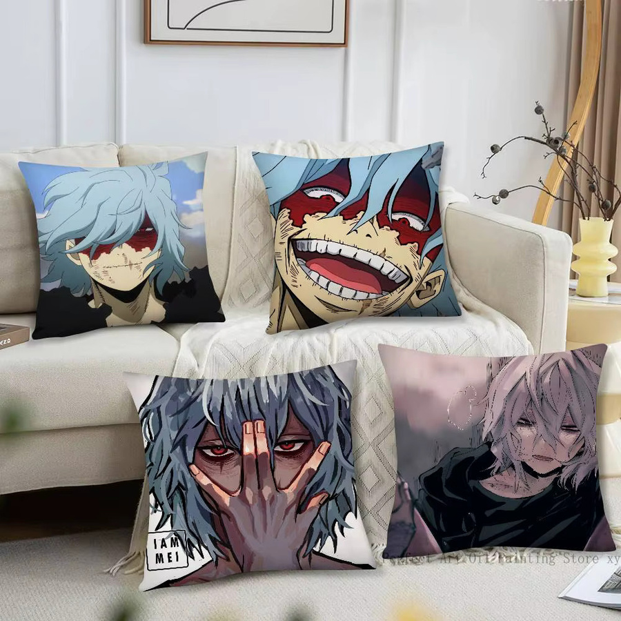 Anime Tomura Shigaraki Cartoon Kissenbezug, quadratisch, Mehrfarbig, Breite: 40 cm, Breite: 40 cm, Breite: 40 cm - Bild 2