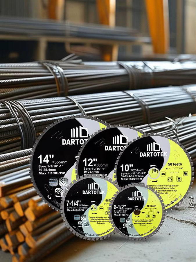 DARTOTEK Hartmetall-Sägeblatt in Silber für Metall und Holz mit Durchmesser: 165 mm - Bild 4
