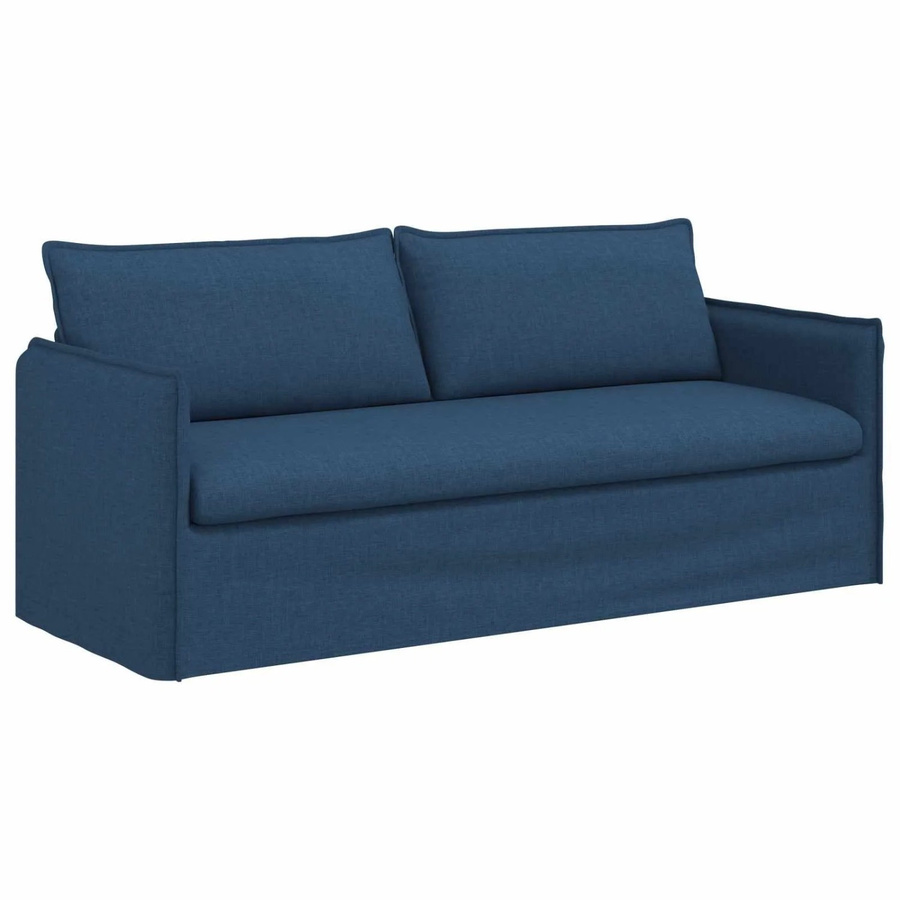 vidaXL Sofa Blau mit Stoffbezug und Metallrahmen B/T/H: 196 x 82 x 85 cm - Bild 2