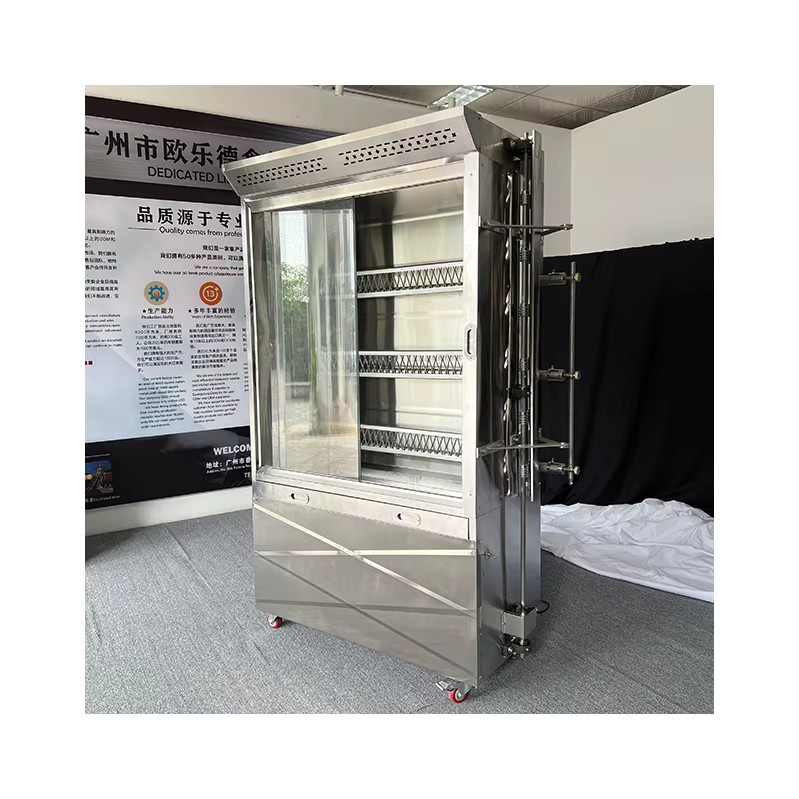 XMSJ Gasgrill Rotisserie Hühnerofen aus Edelstahl in Silber für professionelle Gastronomie - Bild 3