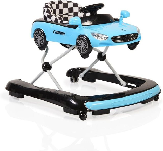 Cangaroo 2in1 Lauflernhilfe Cabrio in Blau und Schwarz mit Licht und höhenverstellbarem Armaturenbrett - Bild 1