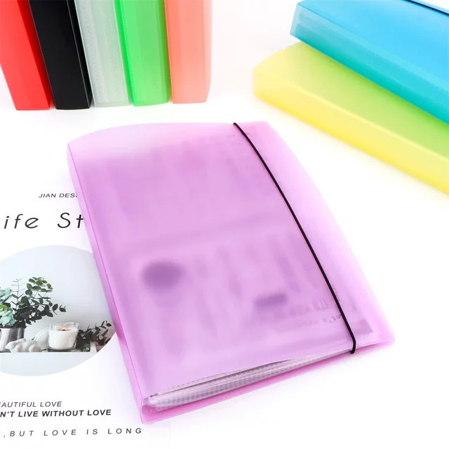 Transparentes Fotoalbum mit 80 Taschen und 20 Seiten zur Aufbewahrung von Fotos, Stempeln und Bastelutensilien - Bild 1