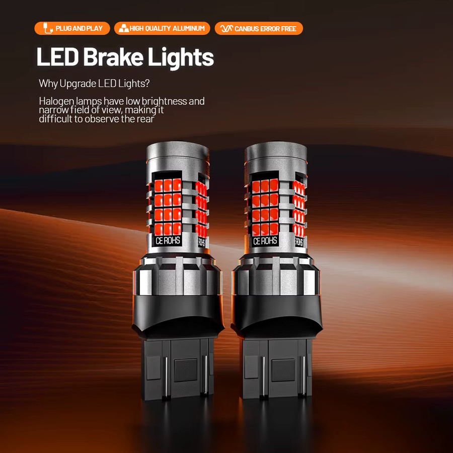 2 Stück LED Bremslicht Lampe W21/5W 7443 T20 Canbus Fehlerfrei für Peugeot 4007 und 4008 - Bild 2