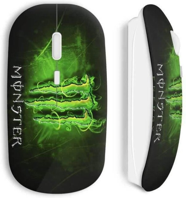 Monster Energy kabellose PC-Maus in Schwarz - Bild 1