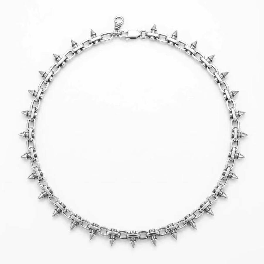 EDY STONE Halskette, Edelstahl, Silber, Unisex - Bild 2