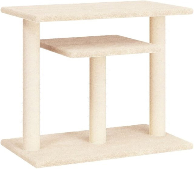 vidaXL Kratzbaum mit Plattformen in Beige, Höhe: 62,5 cm - Bild 1