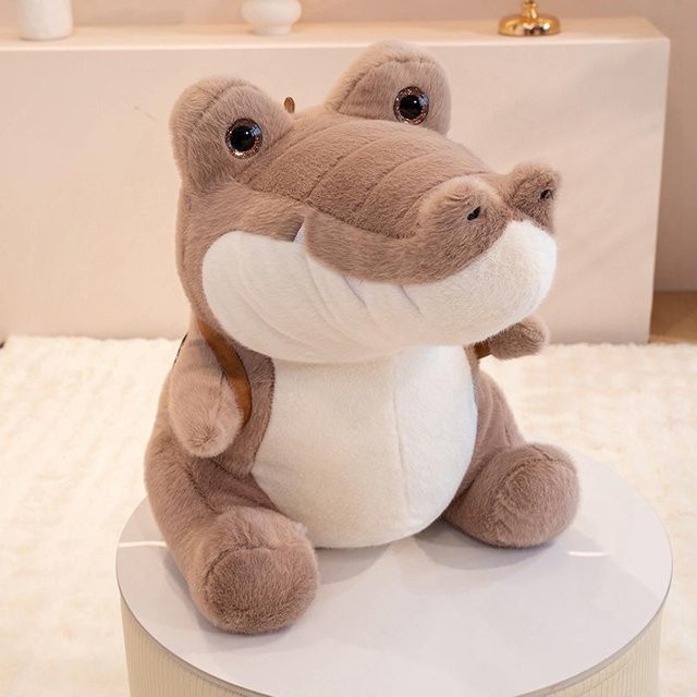 Kidsly Krokodil Plüschtier, Grau, 30cm - Bild 1