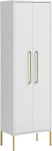 Schildmeyer Highboard Sarah Badschrank in Weiss mit Soft-Close-Türen, Breite: 46,2 cm, Höhe: 154,7 cm, Tiefe: 30,1 cm - Bild 1