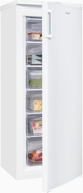 Exquisit GS235-HE-040E Gefrierschrank, weiss, Standgerät, H x B x T: 188 x 55 x 60 cm - Bild 1