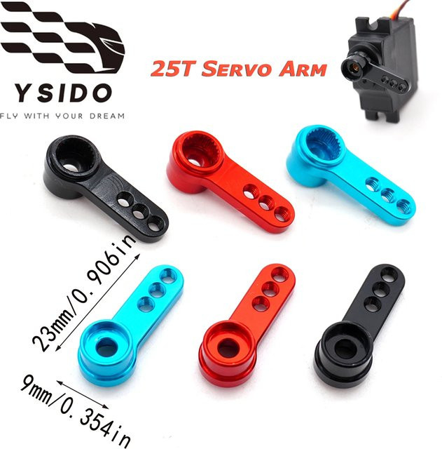YSIDO Servo Arm RC Auto Metall Upgrade Teile, 25T, 17G Servo Zubehör - Bild 1
