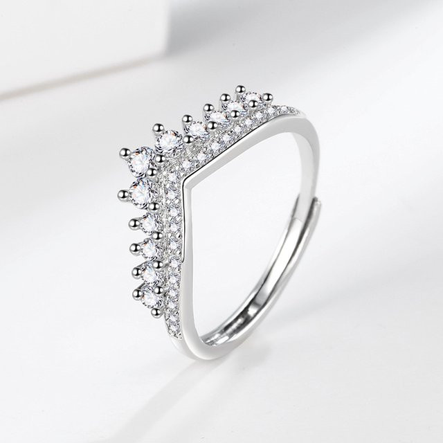 BJXMOSO Ring 925 Silber, Diamant, Damen - Bild 1