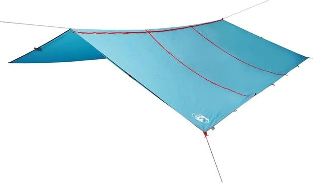 vidaXL Tarp Blau aus Oxford-Gewebe Wasserdicht B/B: 420 x 440 cm - Bild 1