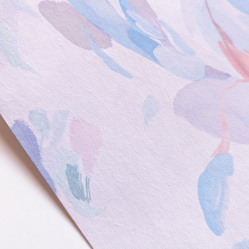 Sian Zeng Tapete Abstract Blooms in Violett und Multicolour mit floralem und botanischem Design aus Vlies - Bild 2