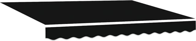Furnicato Markisenersatzstoff aus Polyester in Schwarz, B: 300 cm, H: 250 cm - Bild 1