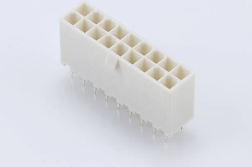 Molex Einbau-Buchsenleiste in Weiß mit 18 Polen und 4,20 mm Rastermaß - Bild 1