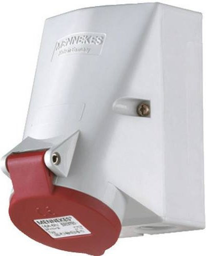 Mennekes TwinCONTACT CEE Wandsteckdose 32A 5polig 400V IP44 Unterputz - Bild 1