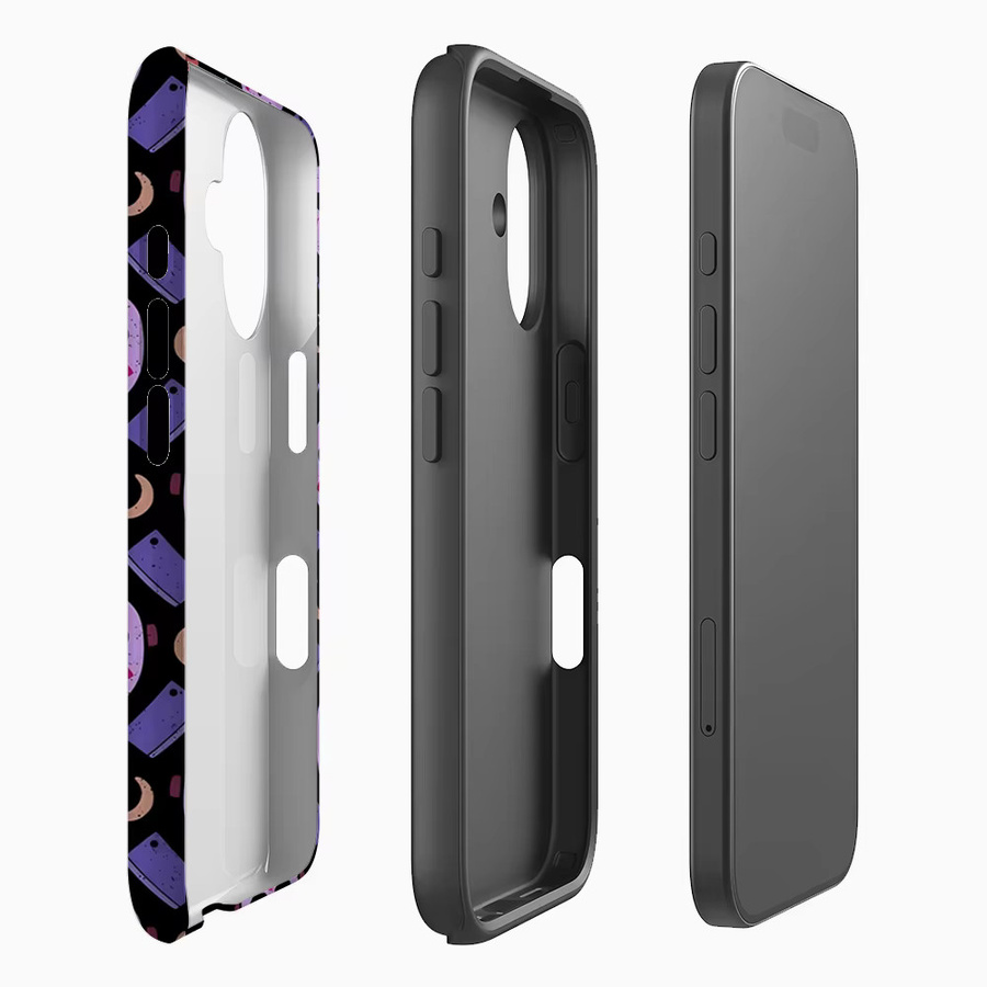 Potdemiel Handyhülle Horror Camp Muster für iPhone 17 16 15 14 13 12 11 Pro Max Plus mit doppelschichtiger Rückseite in Multicolour - Bild 2
