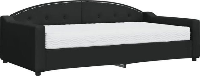 vidaXL Tagesbett mit Matratze Schwarz B/T/H: 223 x 100 x 75 cm - Bild 1